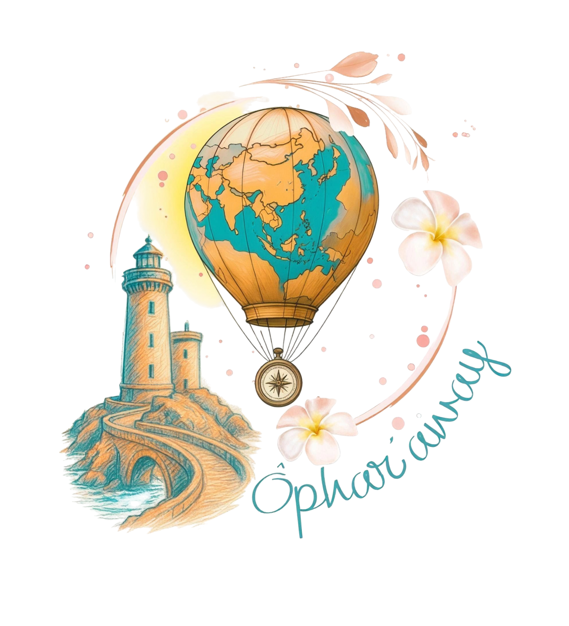 Logo Ôphar'away-créatrice de voyages sur mesure en Asie avec Aurélie- Basé en Bretagne
